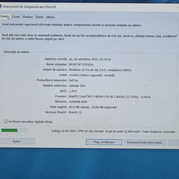 Dell I7-8850H, Ssd 512Gb