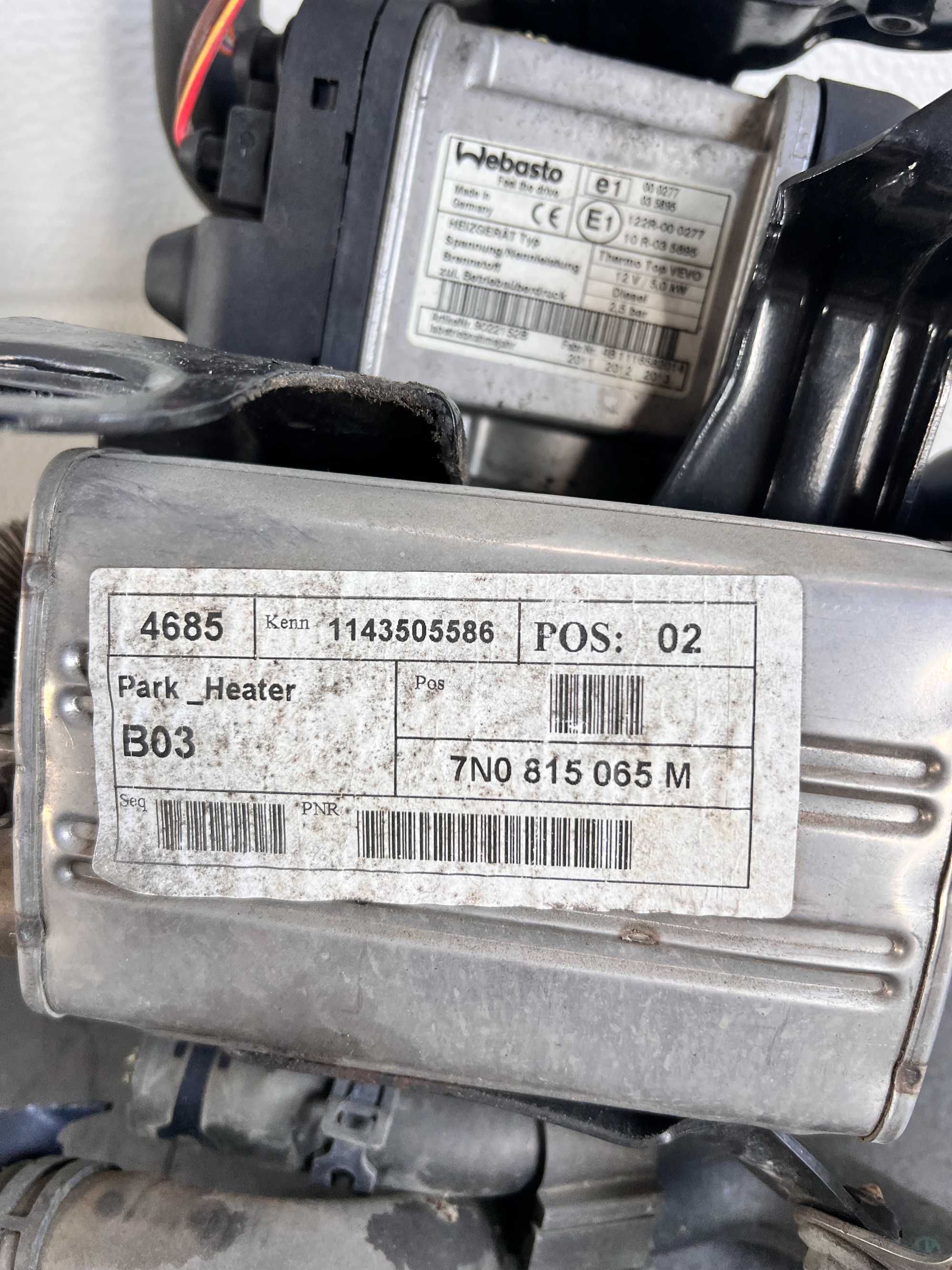 Webasto Audi Q3/VW Golf 7/ VW Tiguan Sharan 7N0815065M