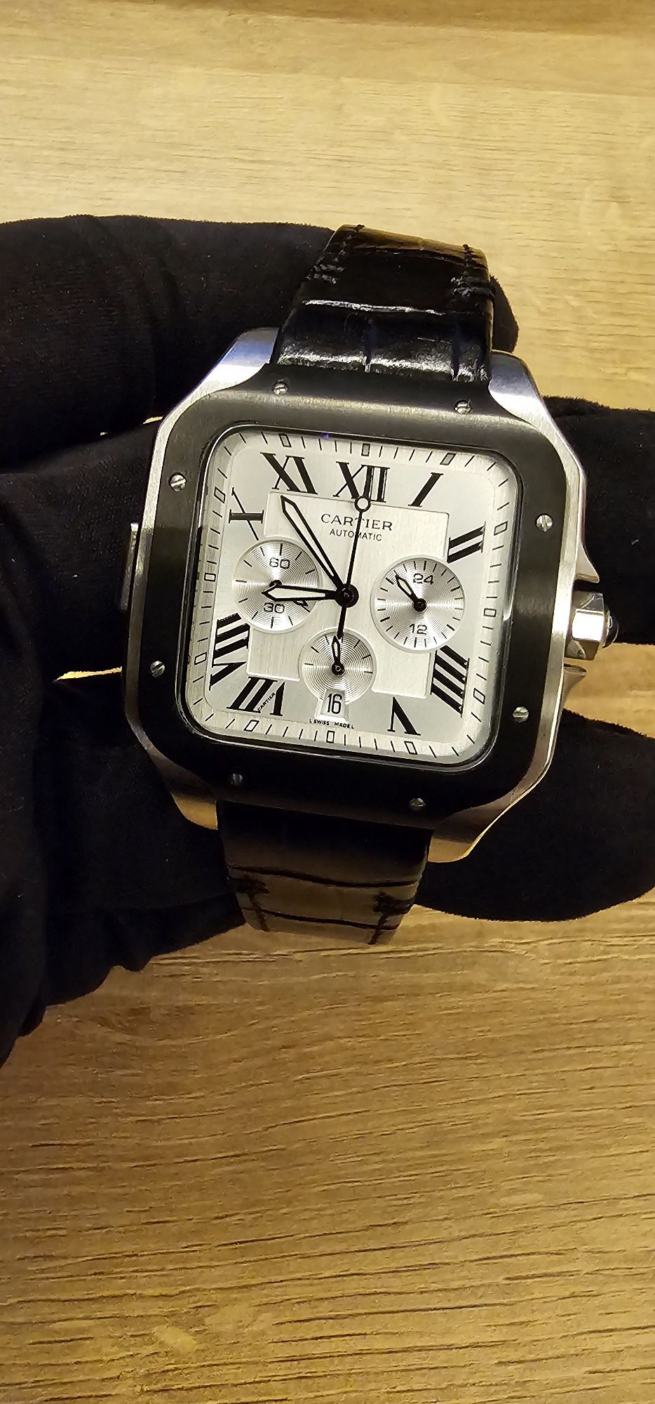 Cartier black swiss