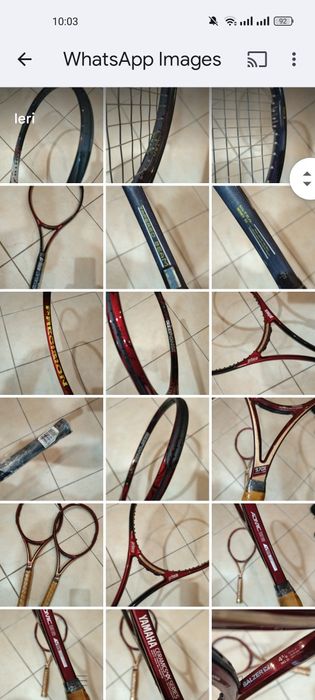 Rachete tenis de camp, noi, mărci consacrate.