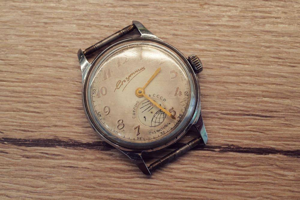 Ceas rar Pobeda Sputnik Christoph CCCP prima versiune stare originala