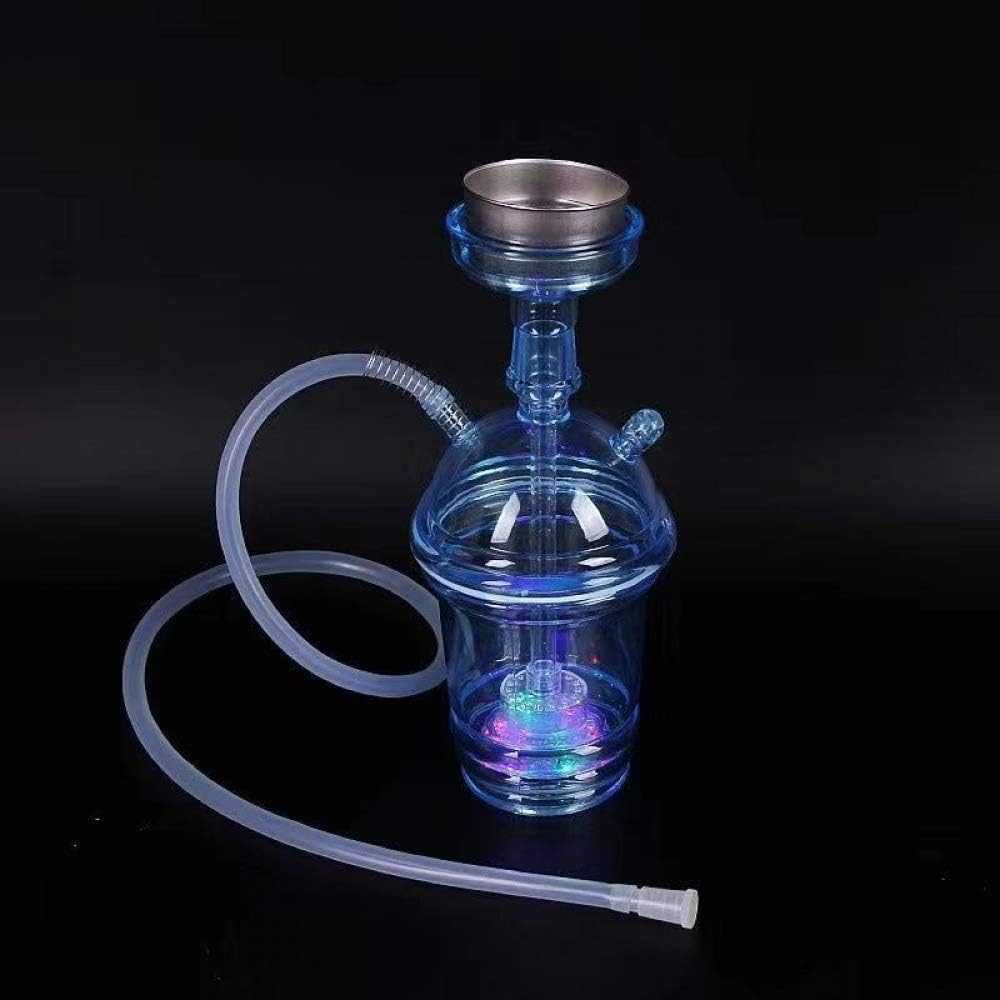 Narghilea Profesionala Clear Cup, 1 Furtun, 25 Cm, LED