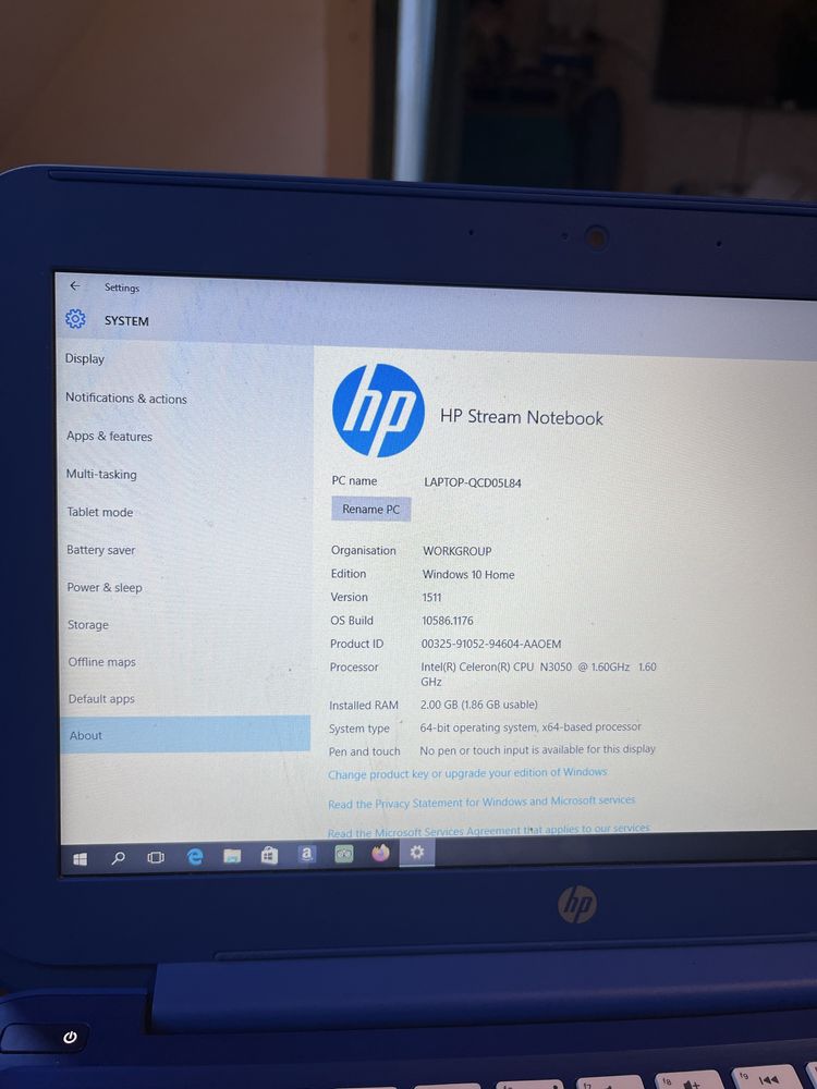 Hp stream Notebook лаптоп