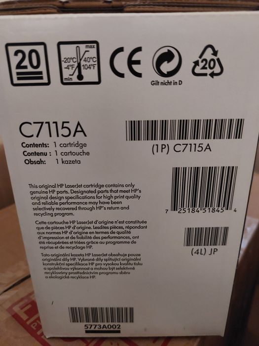 Toner HP C7115A 15A original
