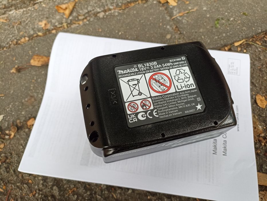 Acumulator/Baterie L-IIon, 3A, BL1830, nou, original-Makita.
