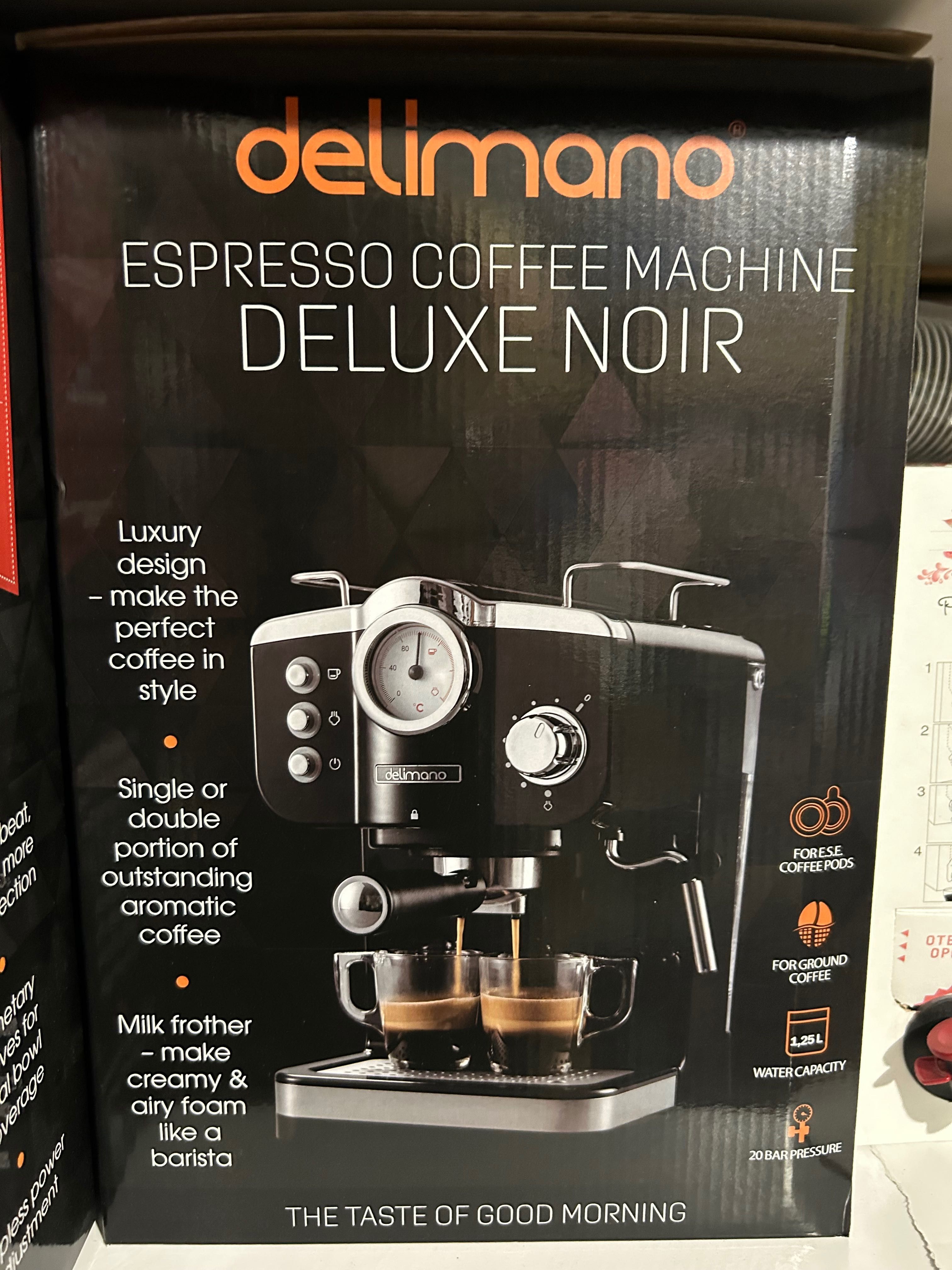 Кафе машина Delimano espresso coffee deluxe noir