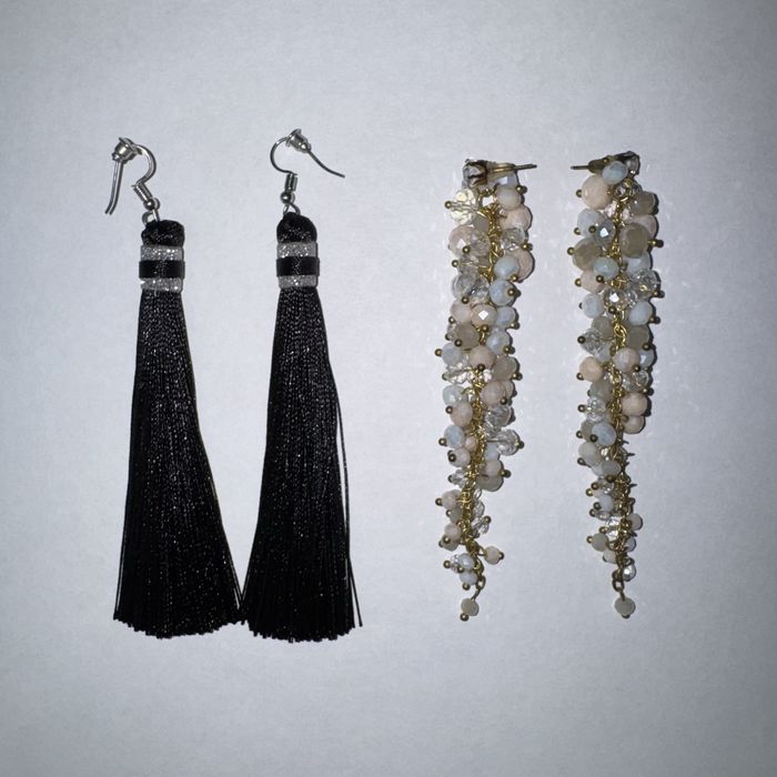 Серьги очень эффектные для мероприятия (корпоратив, Новый год)