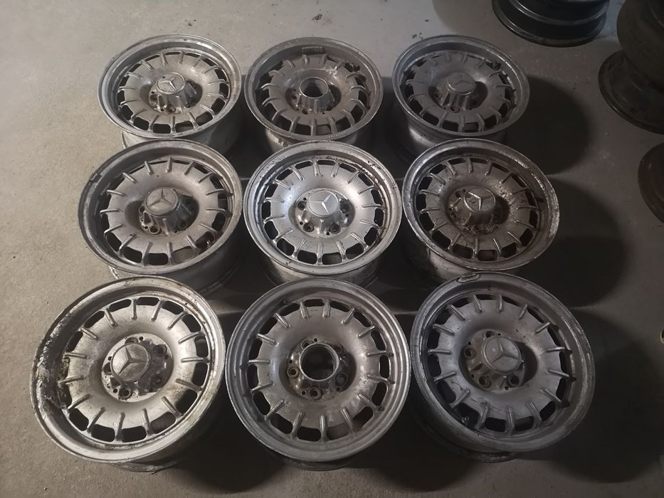 Продавам 9 броя алуминиеви джанти за Мерцедес 5x112 14 цола 6 J*ЕТ 30*