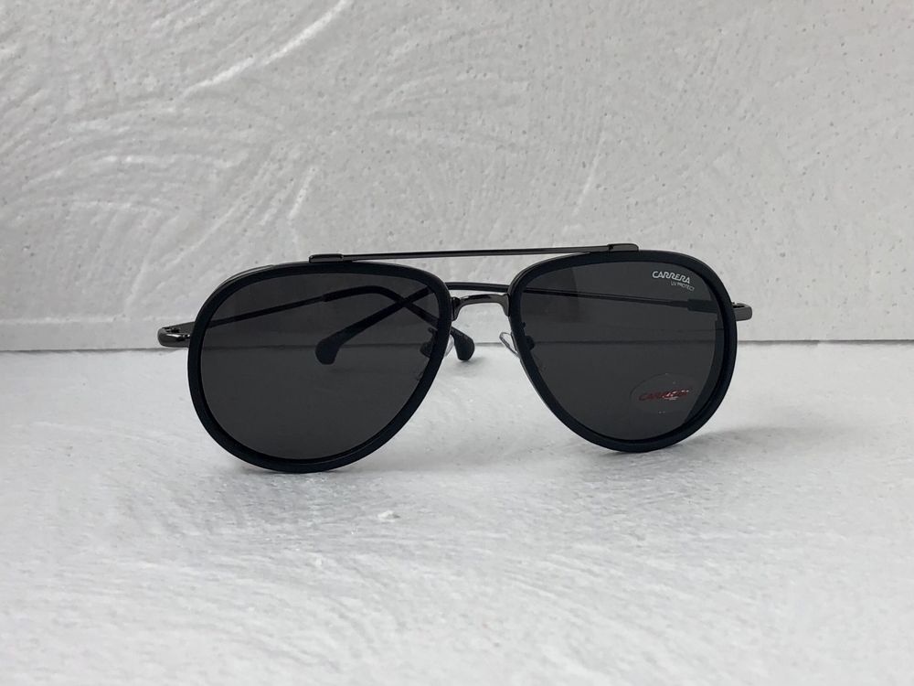 Carrera Мъжки слънчеви очила авиатор 3 цвята черни мат черни лак кафяв
