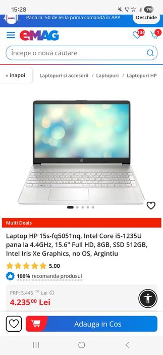 Vand laptop perfect funcțional