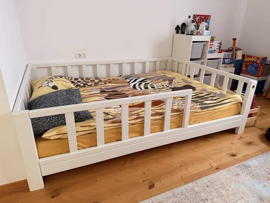 Pat Montessori 140x200 cu saltea