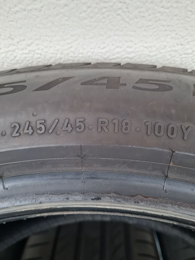 Летни гуми 4 броя PIRELLI Powercy 245 45 R18 дот 0623