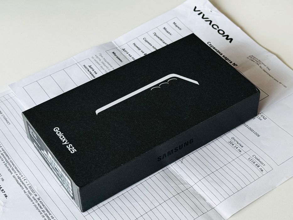 НОВ! Samsung Galaxy S25 128GB Blue Гаранция 2 години