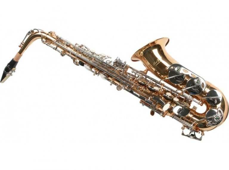 Saxofon Alto Chrom - Karl Glaser Auriu cu argintiu set complat NOU