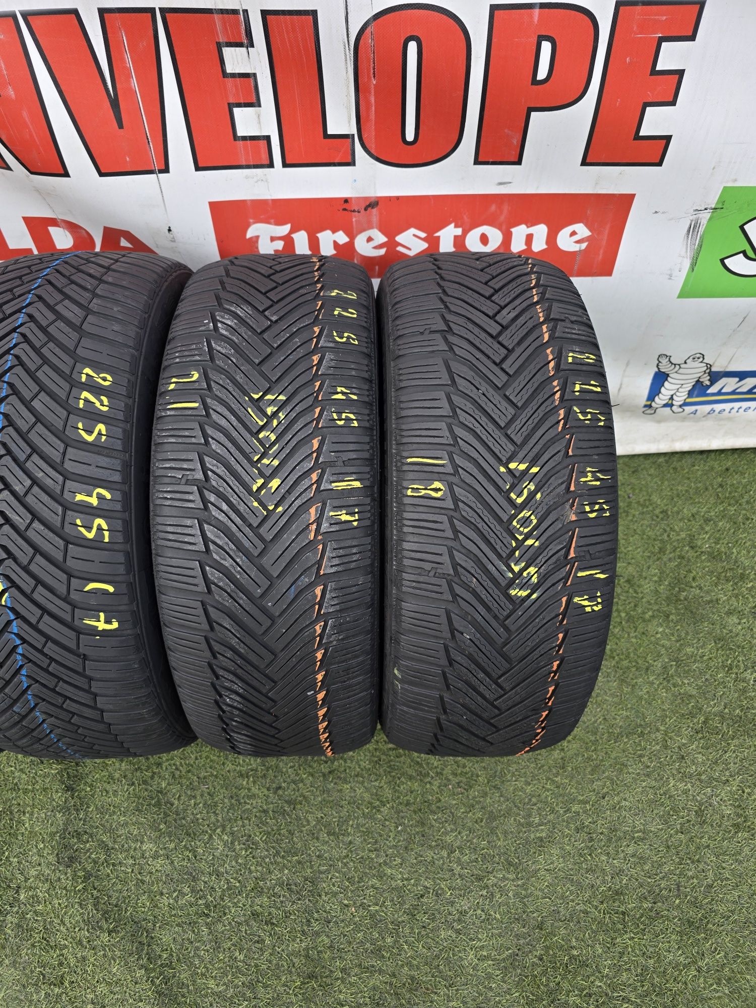 225 45.17 2x continental 2x michelin m+s