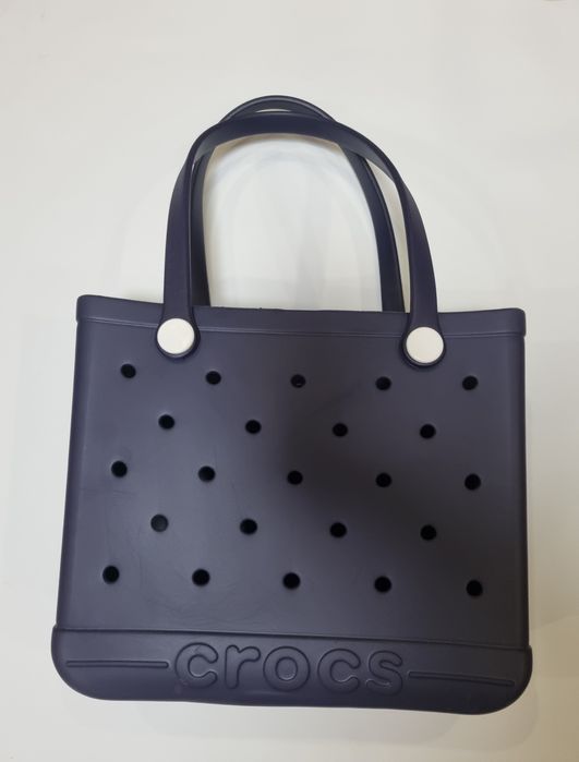 Плажна силиконова чанта Crocs Тъмно син цвят