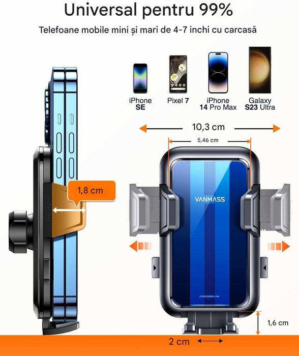 Suport pentru telefon auto pentru ventilatie, f pentru iPhone , samsun