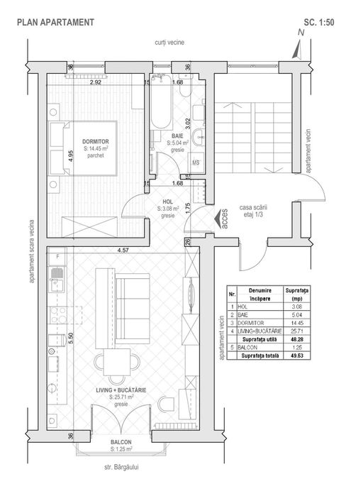 Dau in chirie apartament in bloc nou zona CARPATI 2 Satu Mare