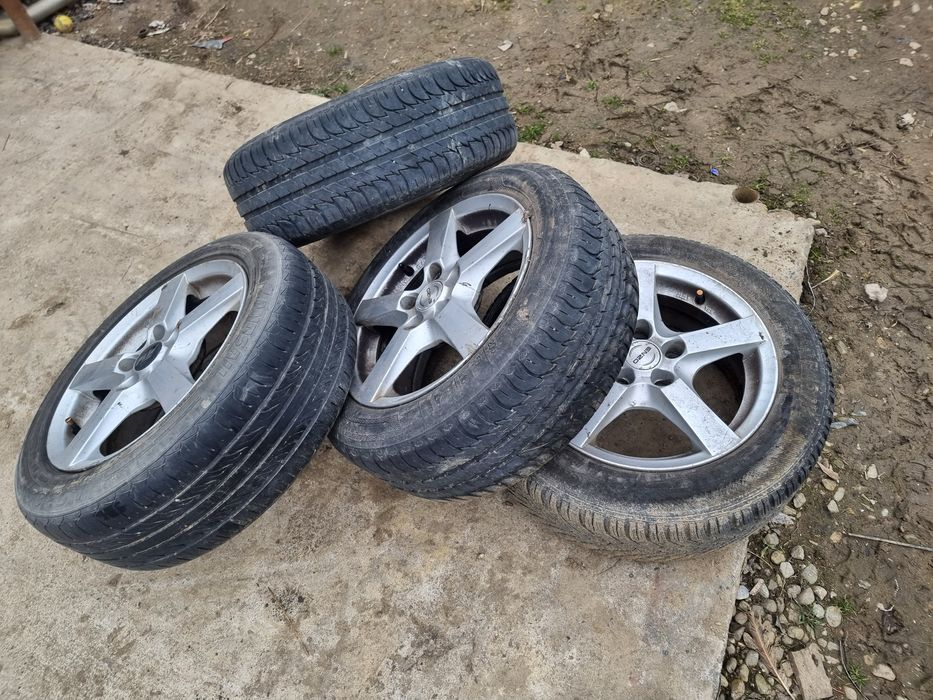 Jante aliaj R16 / 5x112  cu anvelope bune 205/55/16