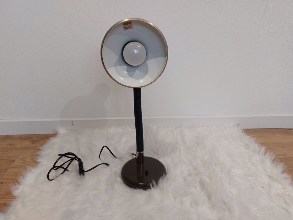 Lampa de alama / veioza vintage aurie de birou