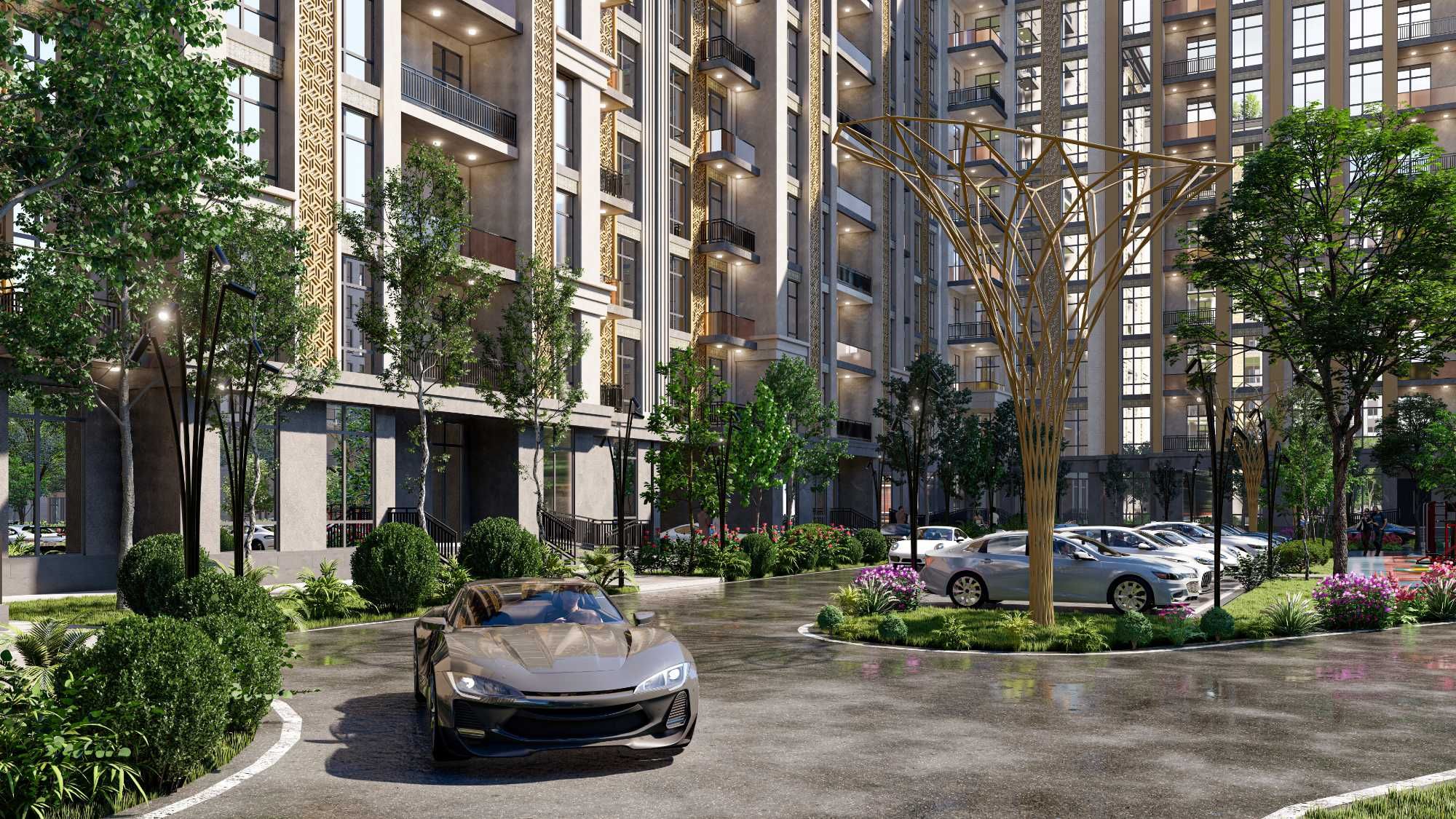 ЖК "SAYRAM PLAZA" • 43,74 m2 • 1 комнатная квартира