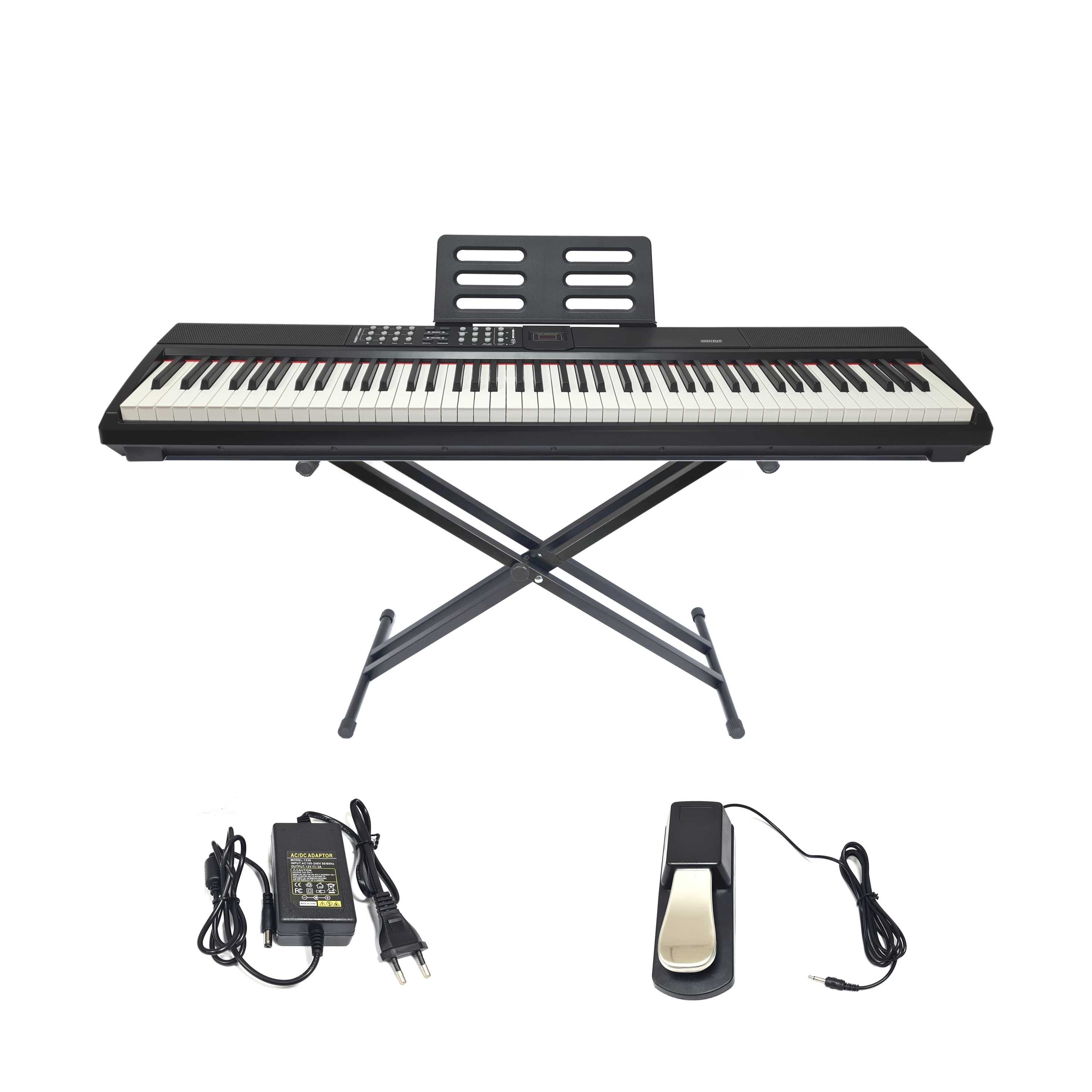 Цифровое молоточковое пианино Smart Piano 88026 черное, взвешенные