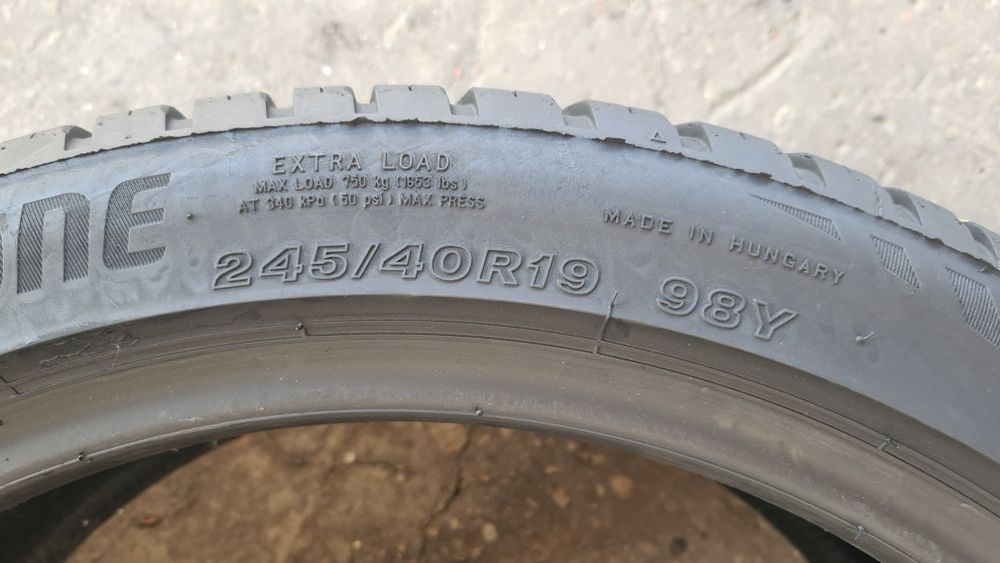 4 anvelope M+S Bridgestone 245/40/19,dot 2018