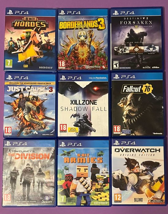 Игри за PlayStation 4 (PS4) Цена: 15 лв. за брой