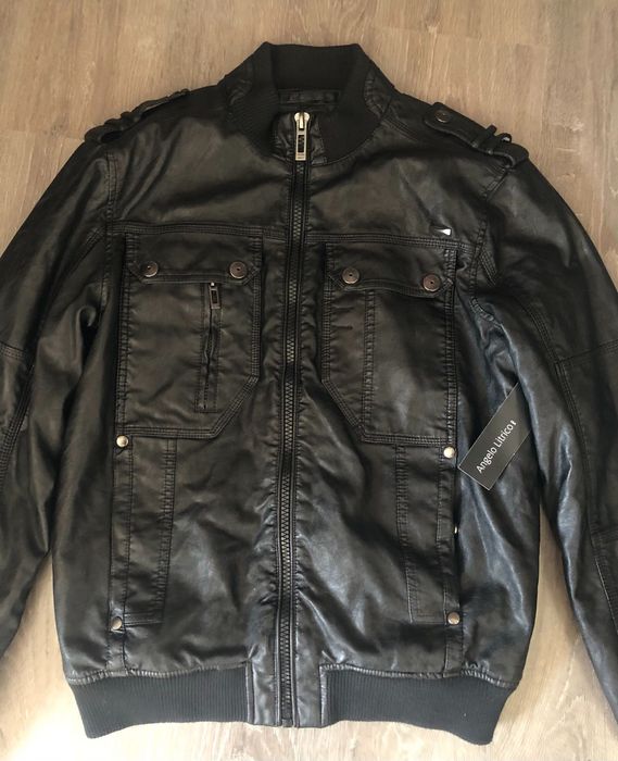 Geaca neagra c&a geaca noua barbati marime s jacheta piele ecologica