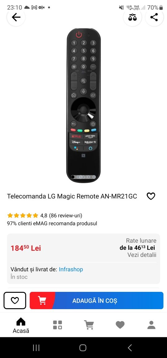 Telecomanda LG Magic Remote