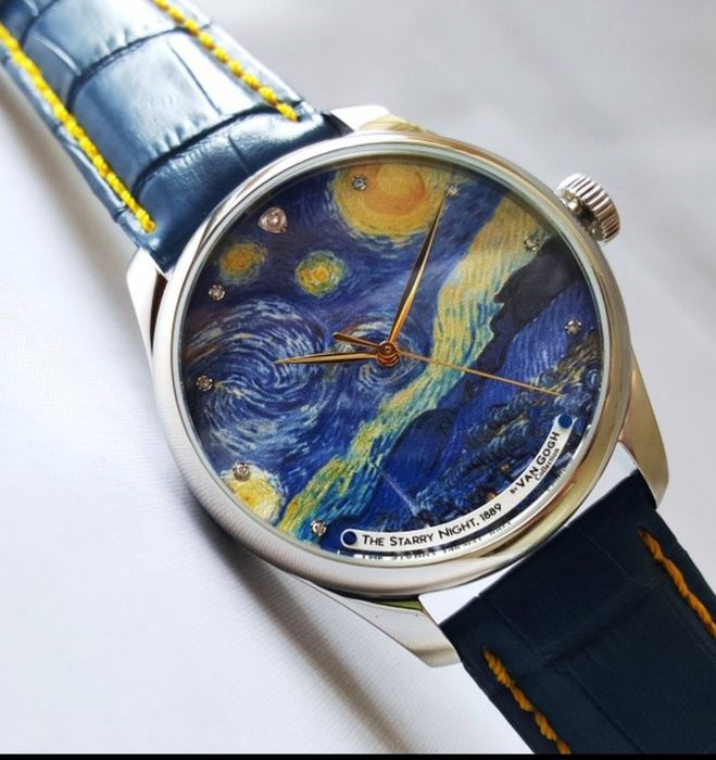 Vand ceas Oficial cu Diamante Vang Gogh - Stayry Night model Official