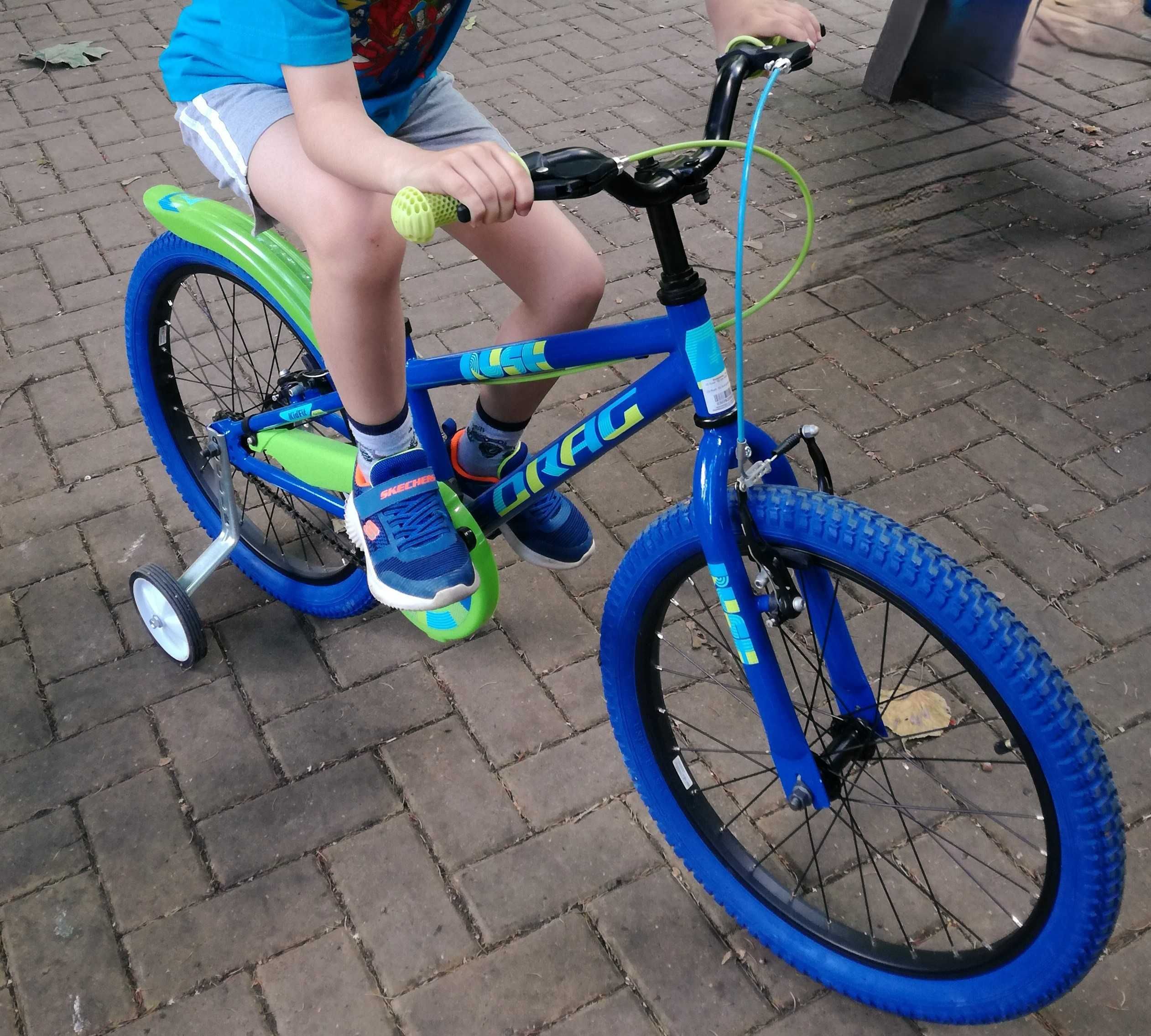 Bicicleta copii Drag Rush 20"  albastru/verde