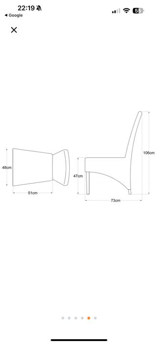Scaun living/bucătărie roșu Munchen