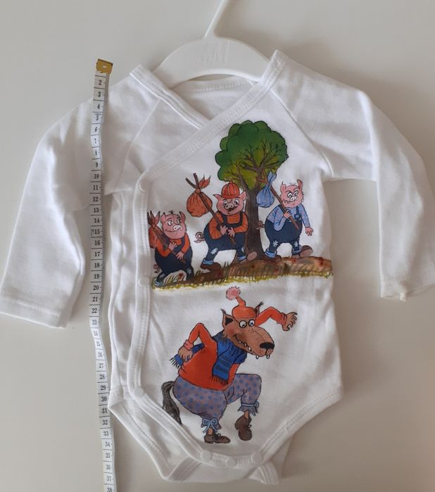 Body pictat manual Cei trei purceluși