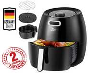 НОВ 2г Гаранция Нов Фритюрник с Горещ Въздух Uten Air Fryer 6.5L 1800W