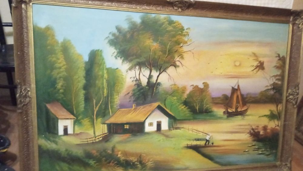 Pictura in ulei pe panza ( înrămat )