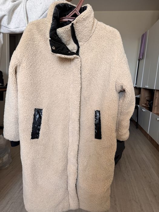 Пальто Тедди молочного цвета