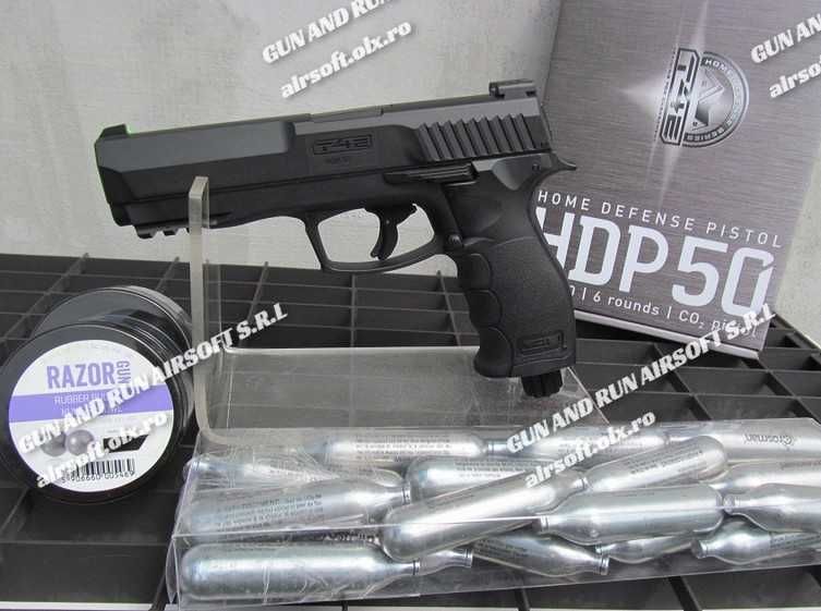 PISTOL [205 M/s] 26.2 JOULI!! /Aer Comprimat/Cu Bile Cauciuc / Poze