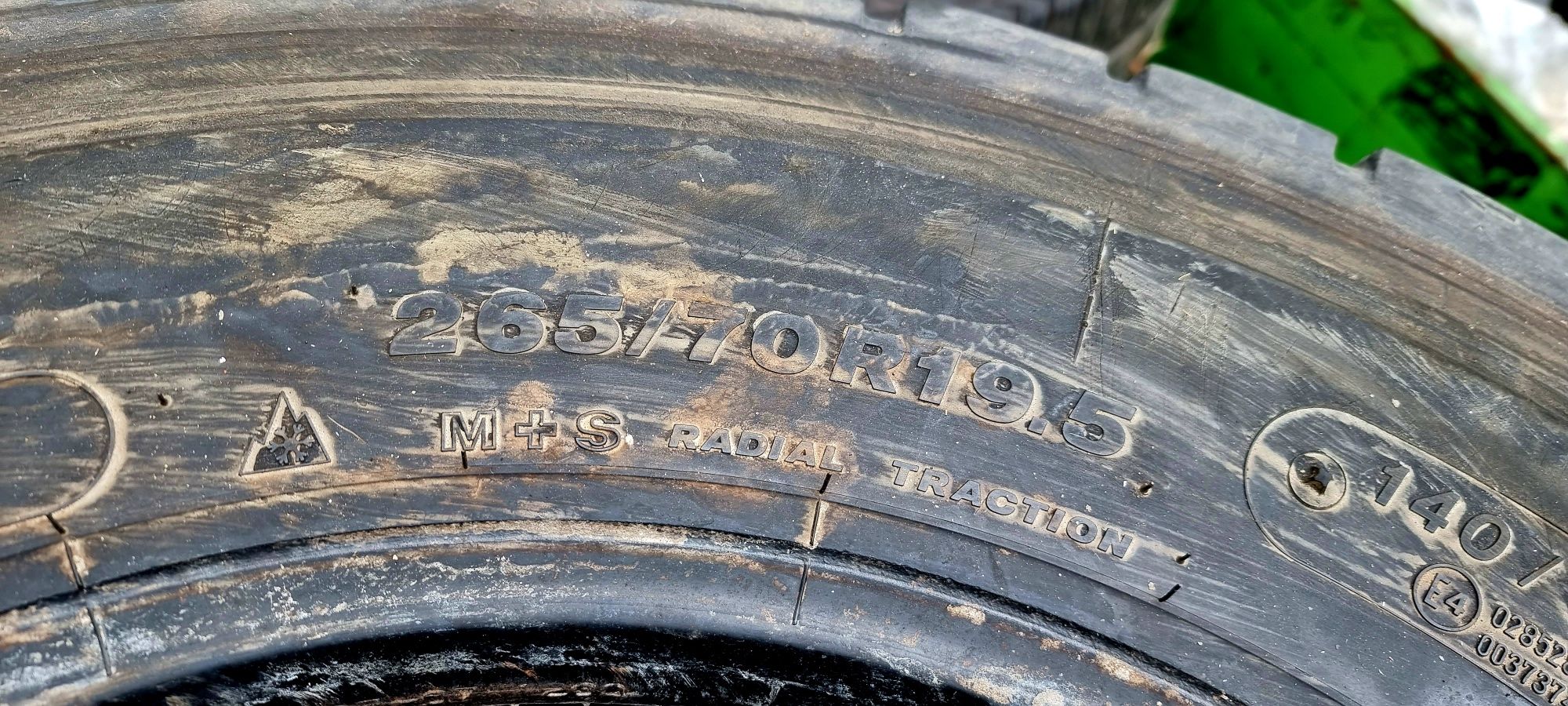 4бр Диференциални гуми за камион 260/70/19.5 Bridgestone 2019г