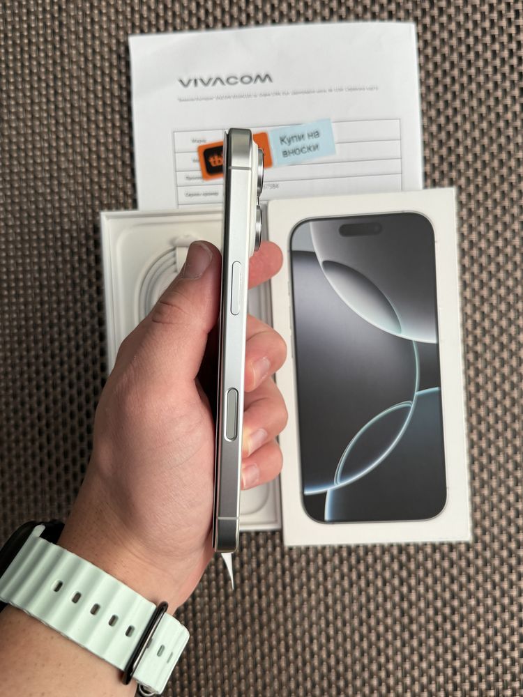 НОВ!/*ЛИЗИНГ*/ iPhone 16 Pro 128Gb White Titanium / Айфон