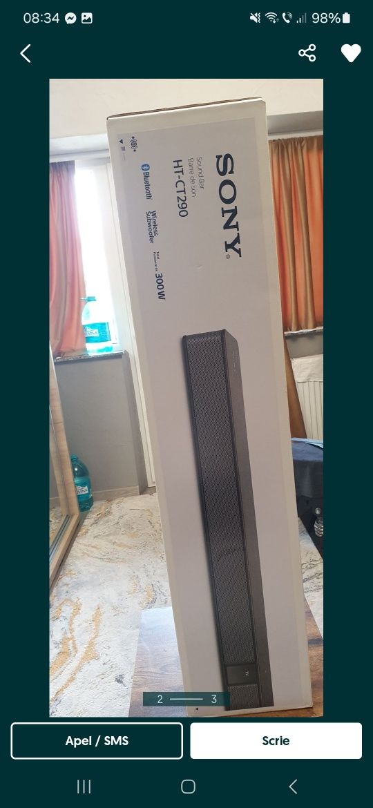 SoundBar Sony Sistem Audio 300w Nou