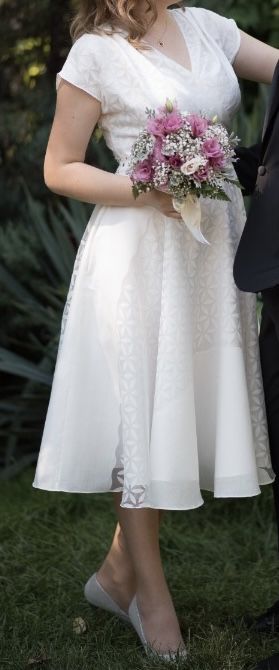 Rochie alba eleganta cununie