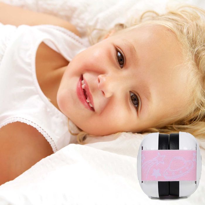 Casti antifonice bebelus, Fetita, Protectie auditiva, Roz