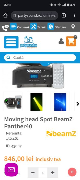 moving head led Beamz Panther 40