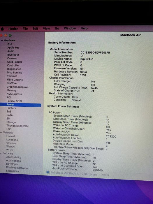 MacBook Air 13-inch, 2017, i5, 128 GB