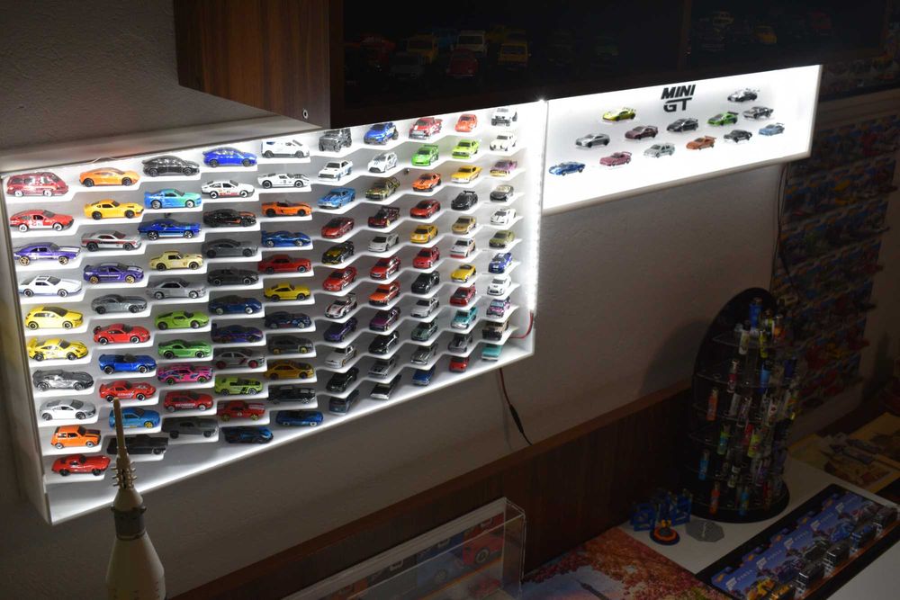 Vitrine machete auto 1:64-Hotwheels,Mini GT,Matchbox,etc.