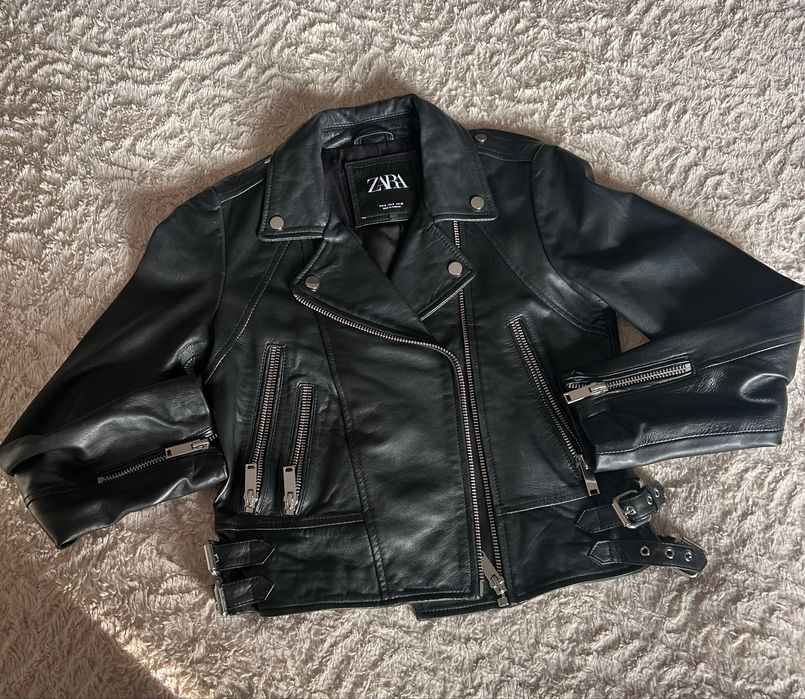 Кожено яке Zara естествена кожа
