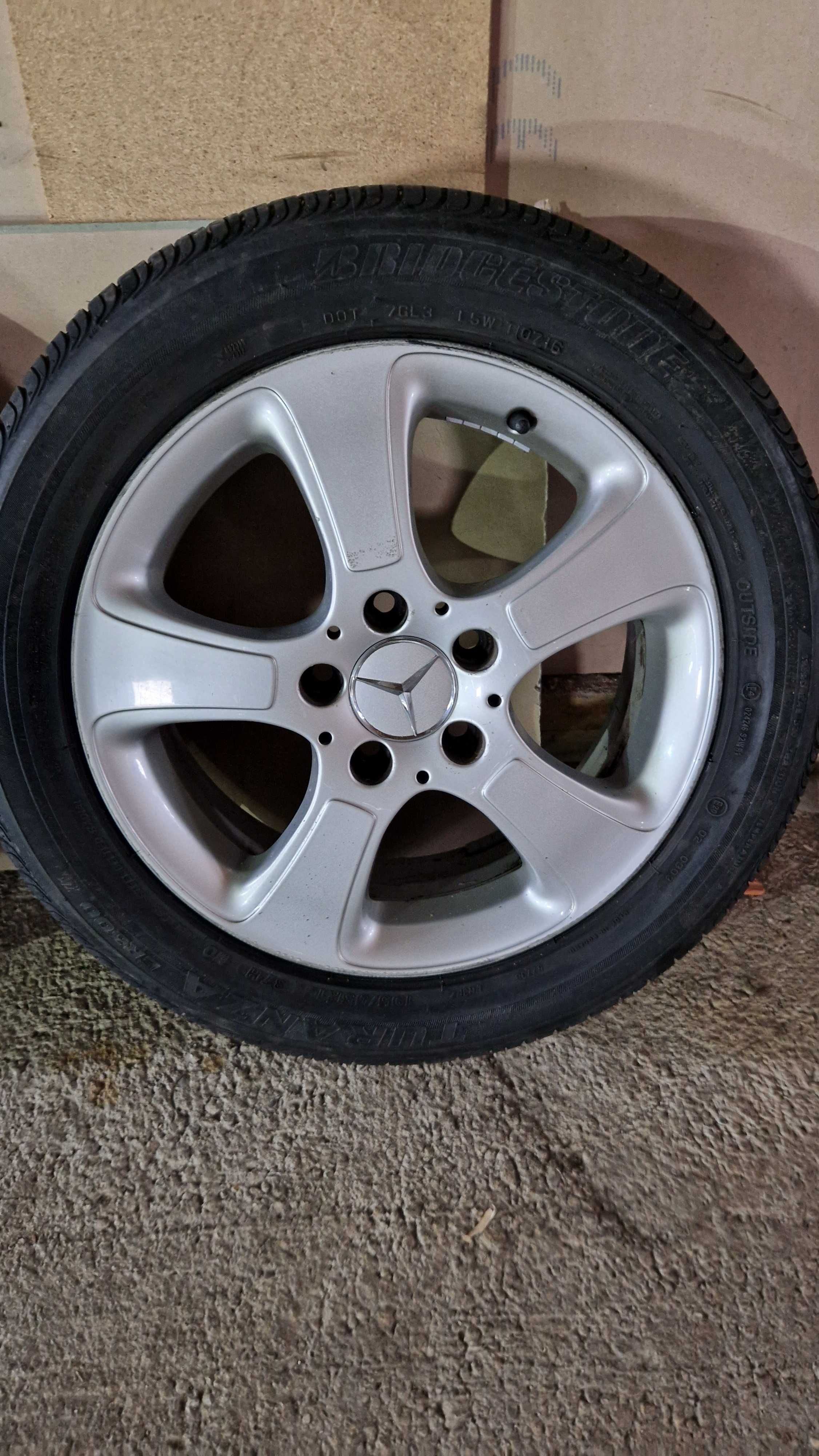 MERCEDES джанти със летни гуми 195/55/16 6J ET46 5×112 ЦО 66,6