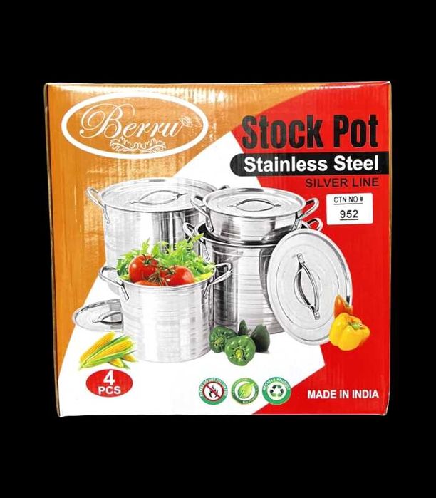 Казани инокс комплект 4 броя