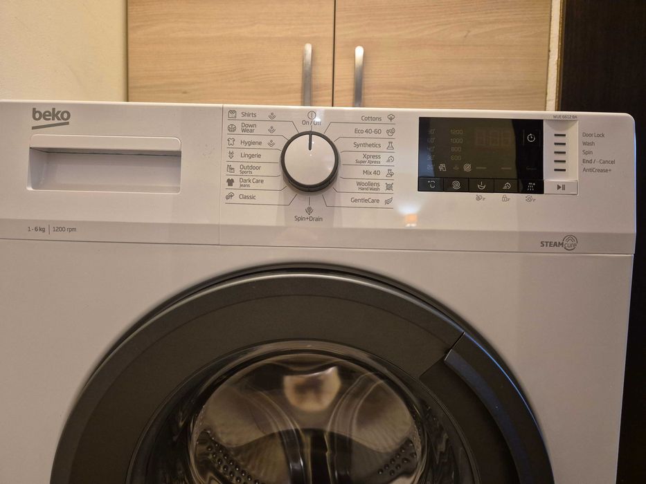 Пералня Beko WUE 6612 BA, малко използвана, в отлично състояние.